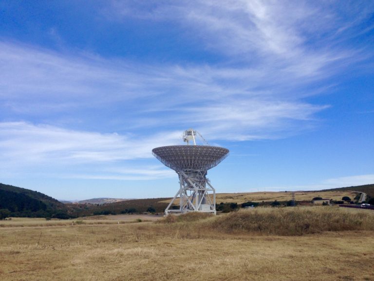 The Sardinia Radio Telescope, located in Sardinia, Italy. Credit: S. Fatigoni et al (2021)