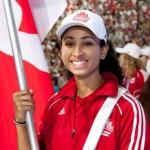TBird carries Canadian flag at Universiade opening ceremonies