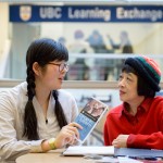 Student Saki Serizawa works with Teresa Wong at the UBC Learning Exchange in Vancouver's Downtown Eastside