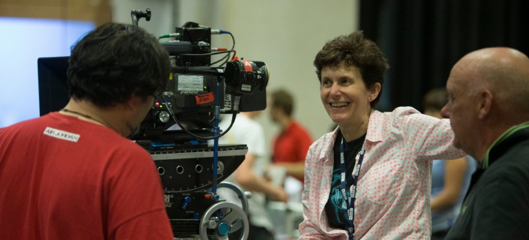 Picture shows: Rachel Talalay director. BTS Doctor Who Series 8