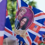 London—May 15, 2018: Celebrations marking the royal wedding of Prince Harry and Meghan Markle are underway.