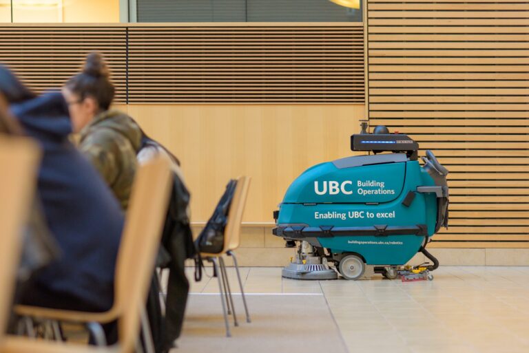 Innovative floor-cleaning robots now scrubbing the halls of UBC