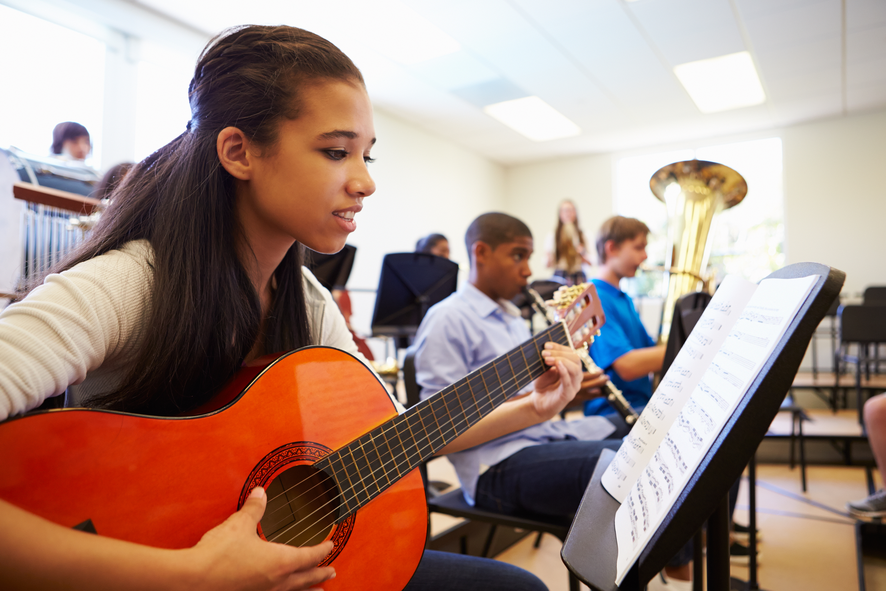 high school music classroom