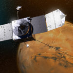 Artist rendering of the MAVEN satellite. Credit: NASA