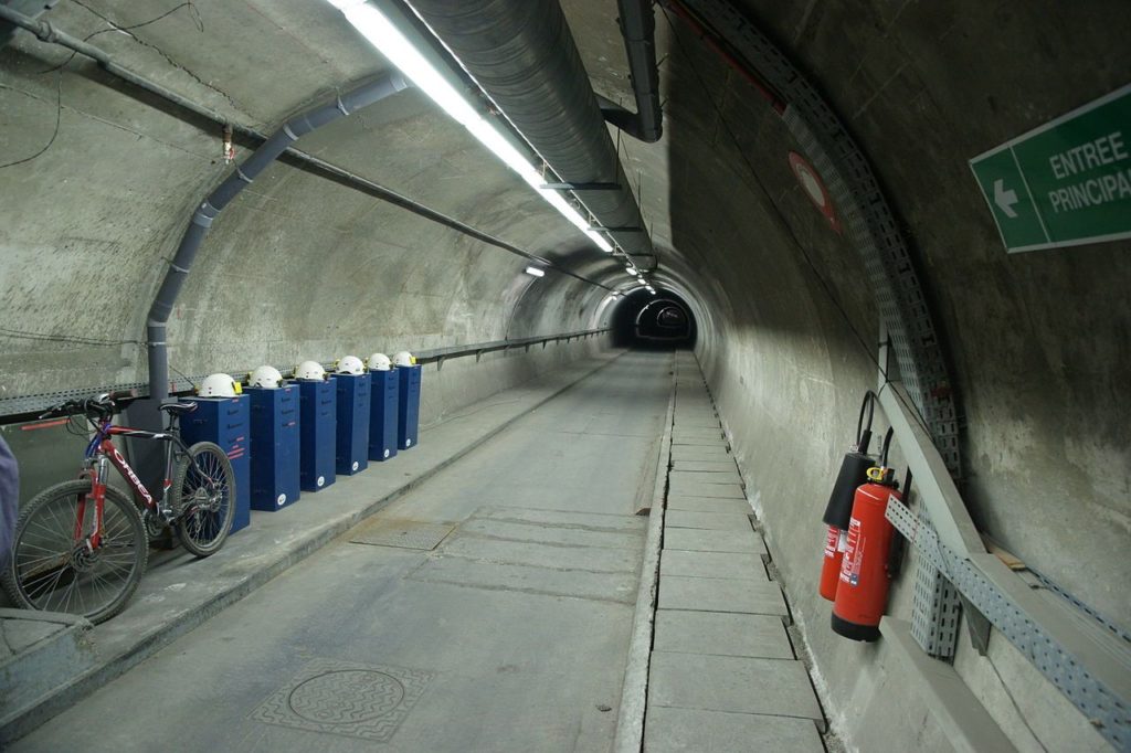 Tunnel at Laboratoire Souterrain à Bas Bruit (LSBB)