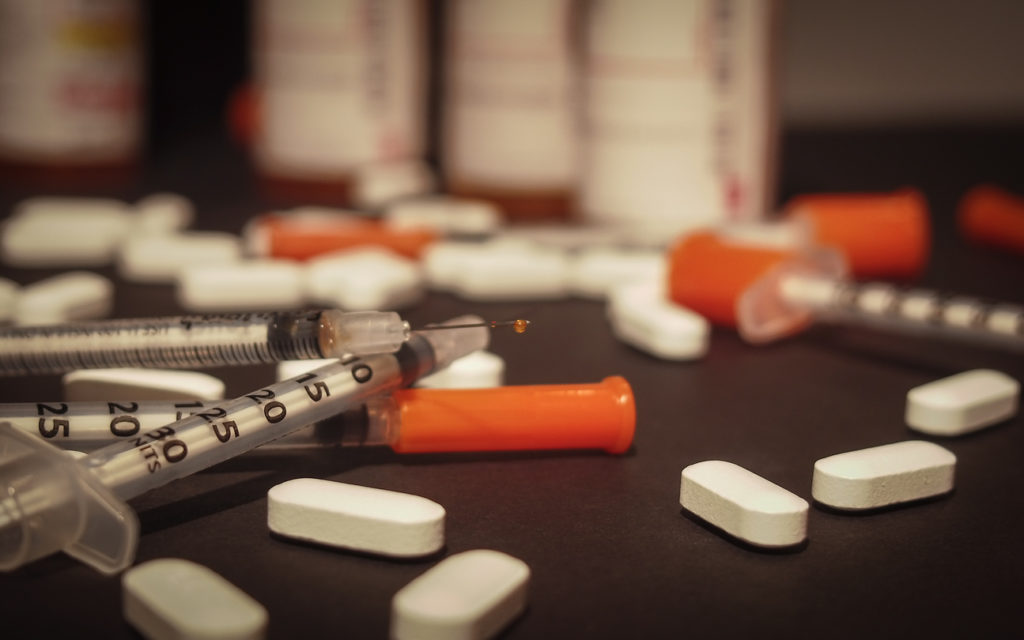 Used Syringe and Opioids