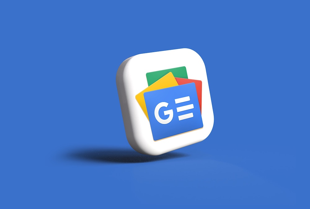 Google News icon in 3D.
