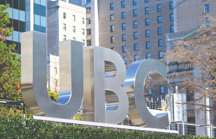 UBC sign at Robson Square