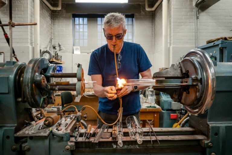 With ‘beaker mugs’ and icicles, this glassblower raises money for charity in his daughter’s memory